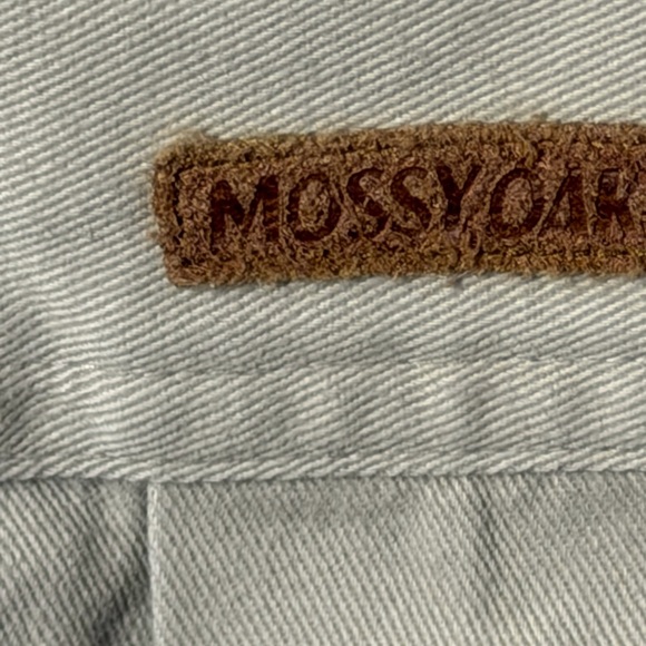 Mossy Oak Men's Casual Button Down Shirt - Beige with Camouflage Accent - Picture 7 of 14